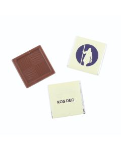 Sjokoladebit "Kos deg" - lys sjokolade - pakke á 500 stk