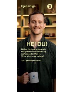 Roll-up - Vil du jobbe med oss, Mann